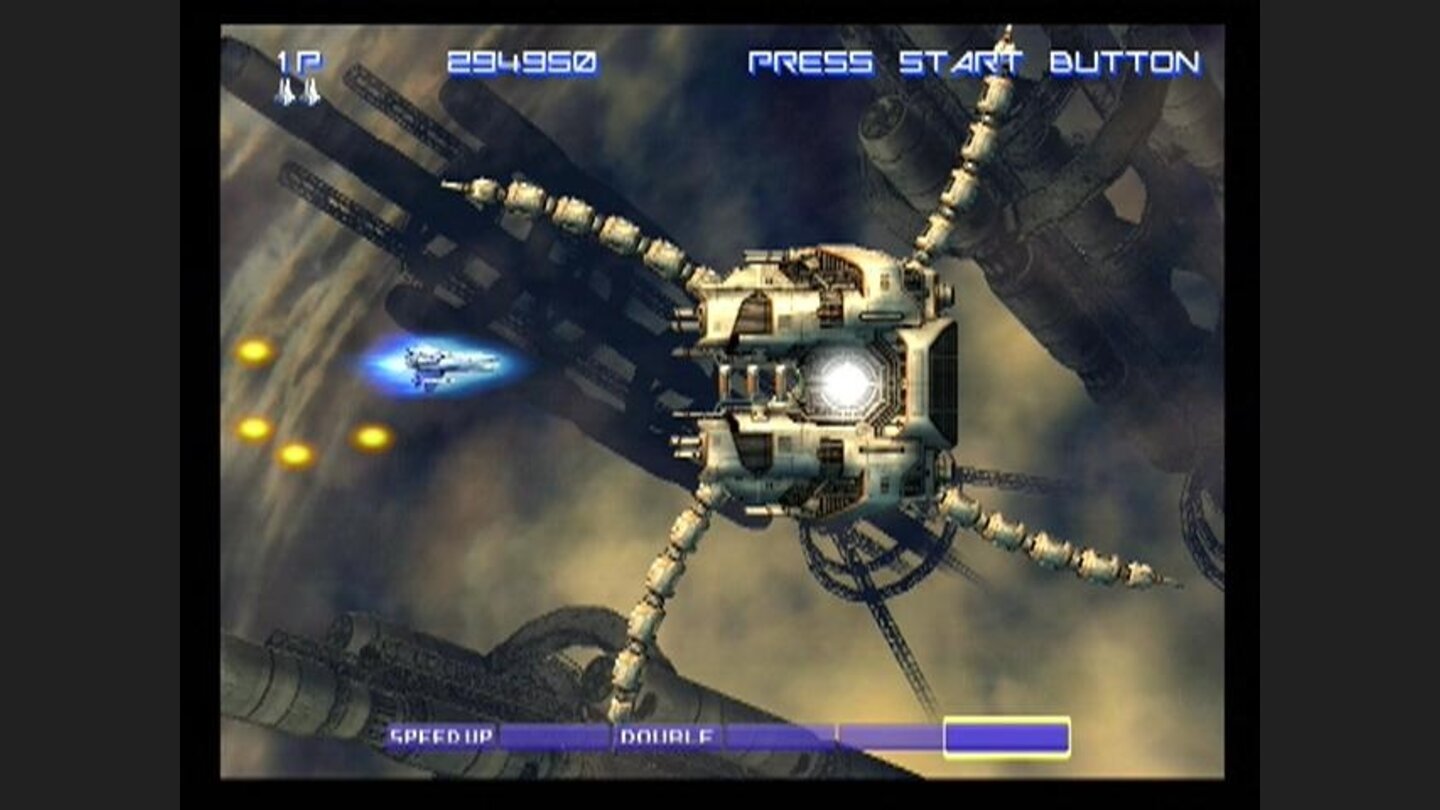 A familiar looking end of level boss...