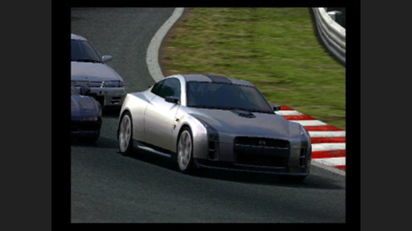 The Nissan GT-R Concept in Midfield.