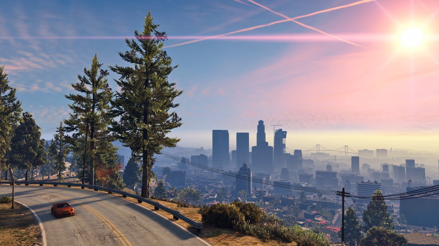 Grand Theft Auto 5Dank höherer Sichtweite wirkt Blaine County noch hübscher.