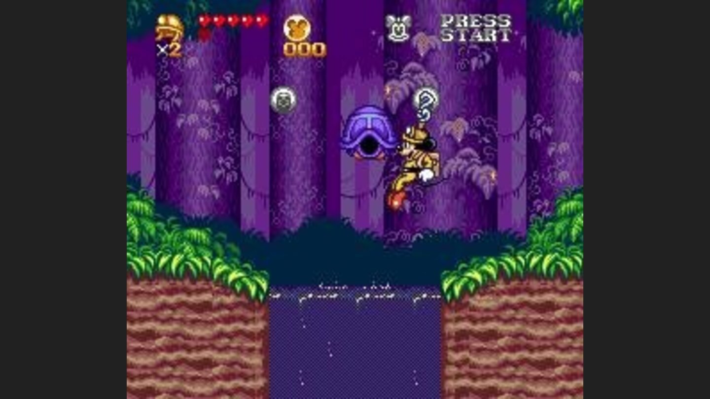 Boss battle against a turtle