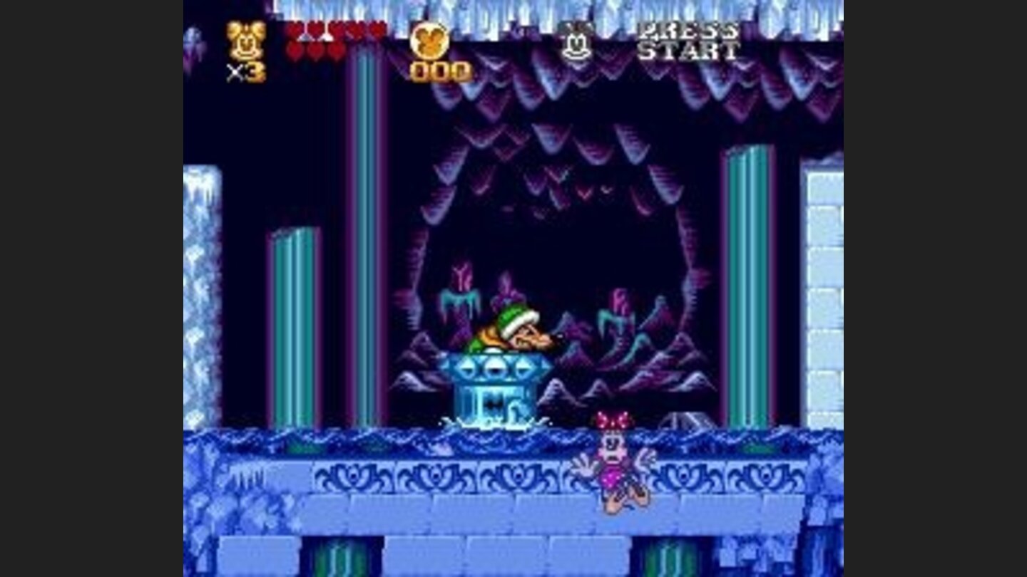 Icy boss battle