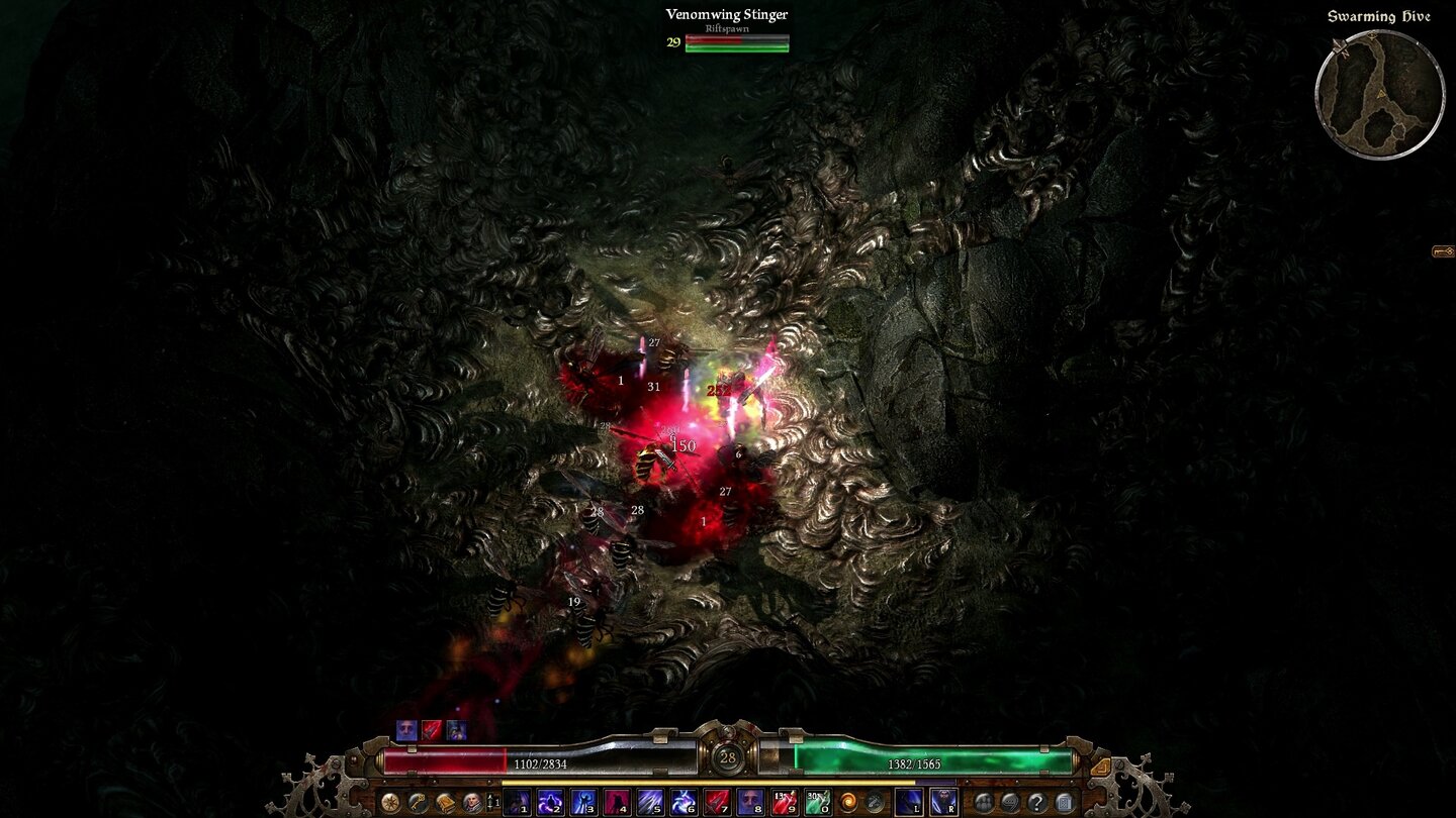 Grim Dawn - Screenshots aus Akt 2Jeder Held muss sich auch mal als Kammerjäger verdingen, so wie wir in diesem überdimensionierten Wespennest.