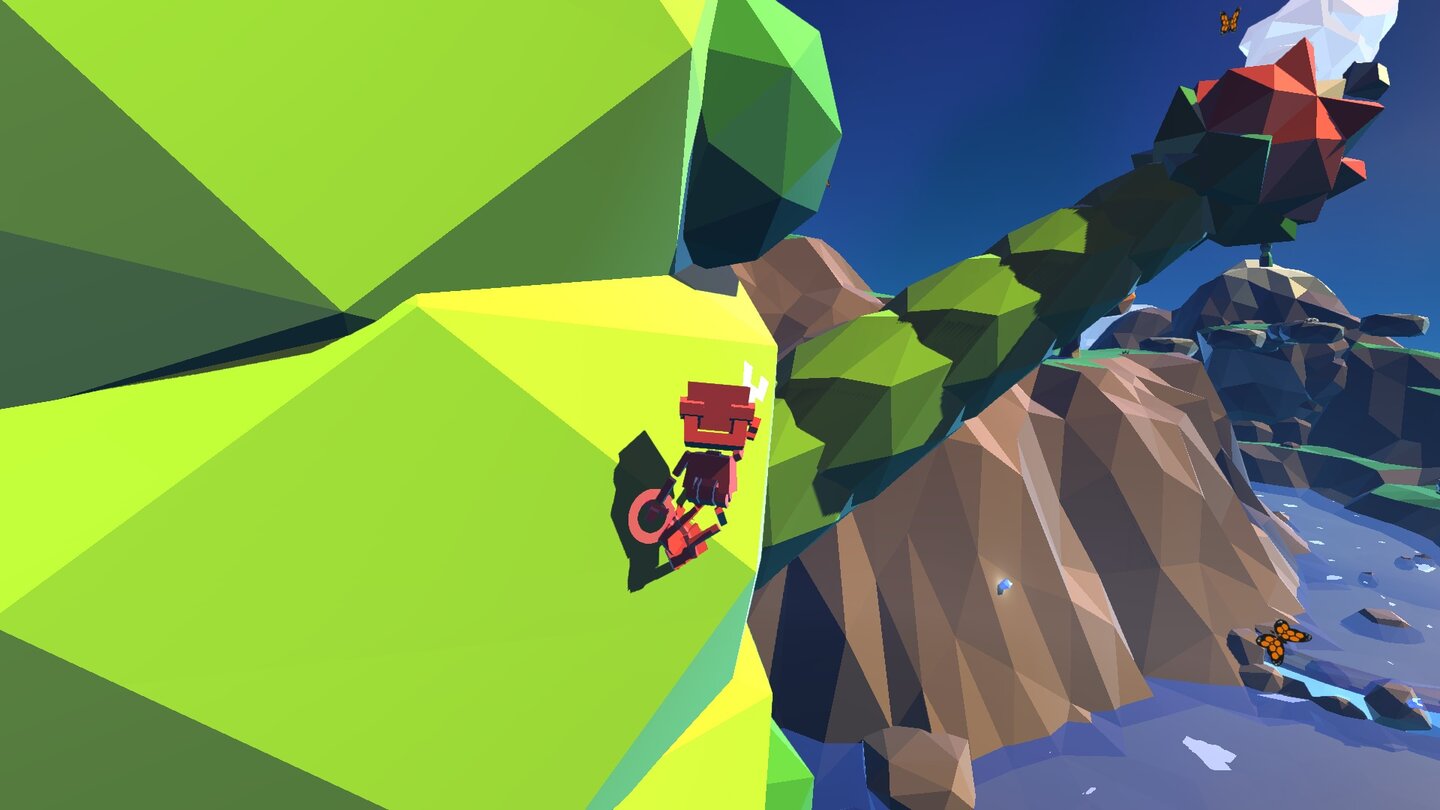 Grow HomeB.U.D. kann prima klettern. Besonders mit einem Gamepad fühlt sich das ungemein griffig an.