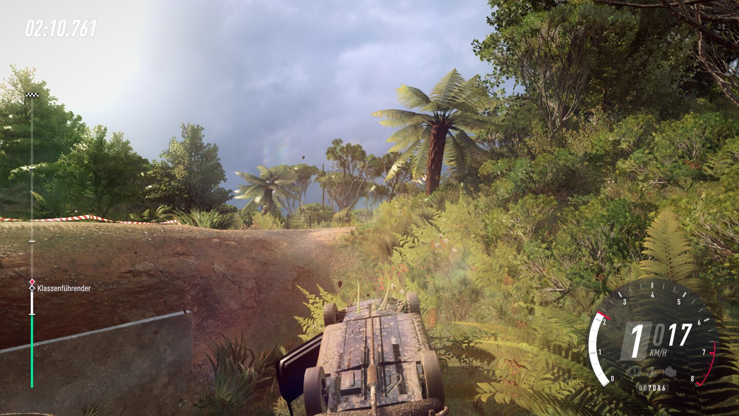 Dirt Rally 2.0Wenn ihr kopfüber im Graben landet, ist die Rallye nicht automatisch für euch gelaufen. So fies ist Dirt Rally 2.0 dann doch nicht zu euch.
