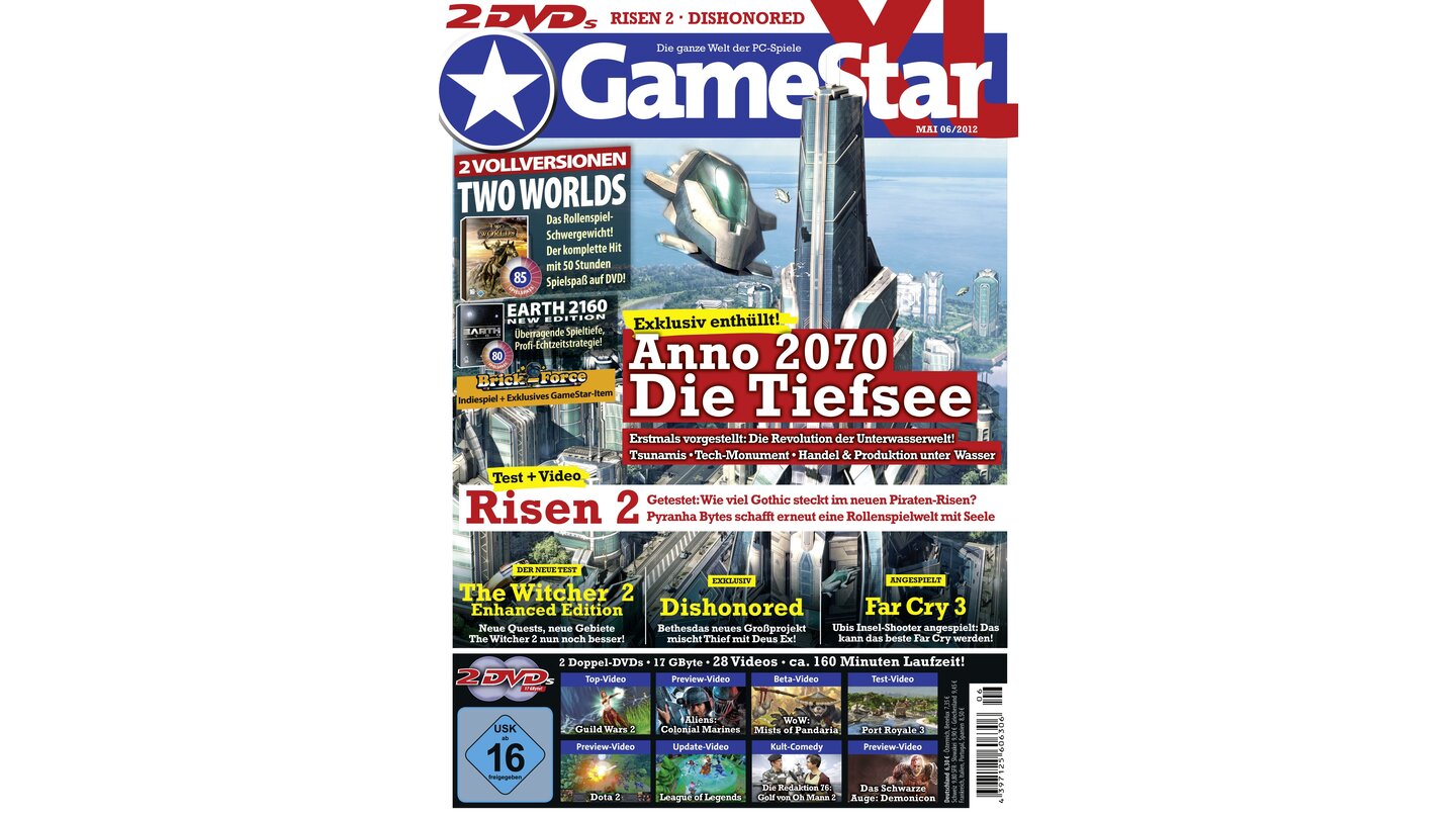 GameStar 6/2012Anno 20170: Die Tiefsee-Titelstory, Far Cry 3, Max Payne 3 und Dishonored: Die Maske des Zorns in der Preview. Außerdem: Risen 2 und The Witcher 2: Enhanced Edition im Test.
