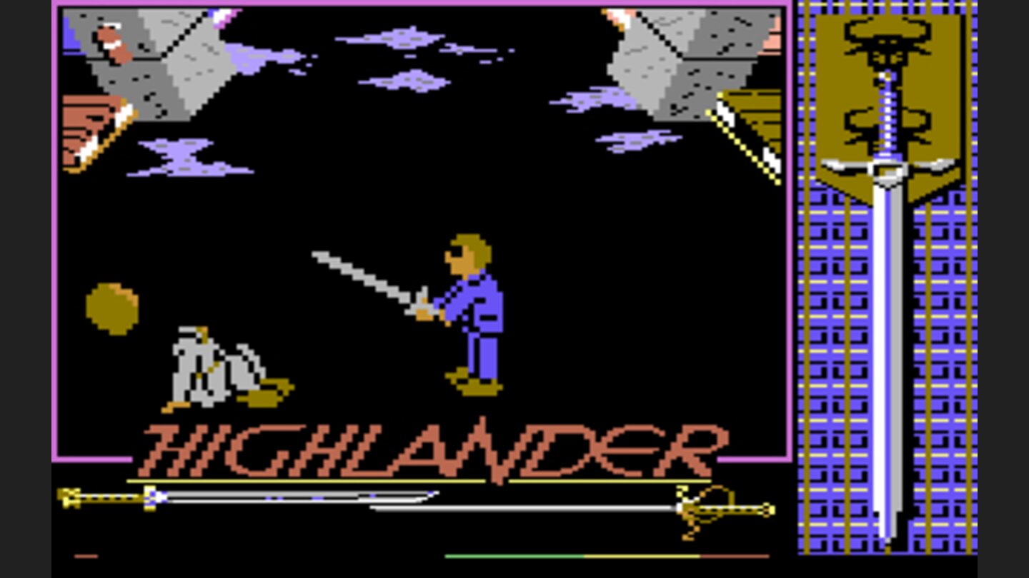 Der Herr in Blau leidet nicht unter einem Grafikfehler im Gesicht, das schwarze Pixel über der Nase soll die Sonnenbrille des unsterblichen Rivalen Fasil sein.