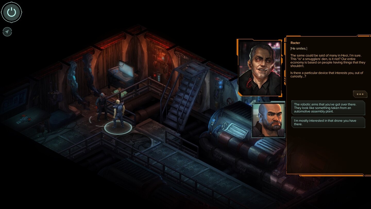 Shadowrun: Hong KongRacter hat eine gnadenlose Kampfdrohne als Haustier und einen Fetisch für Technik – je größer und komplizierter, desto besser.