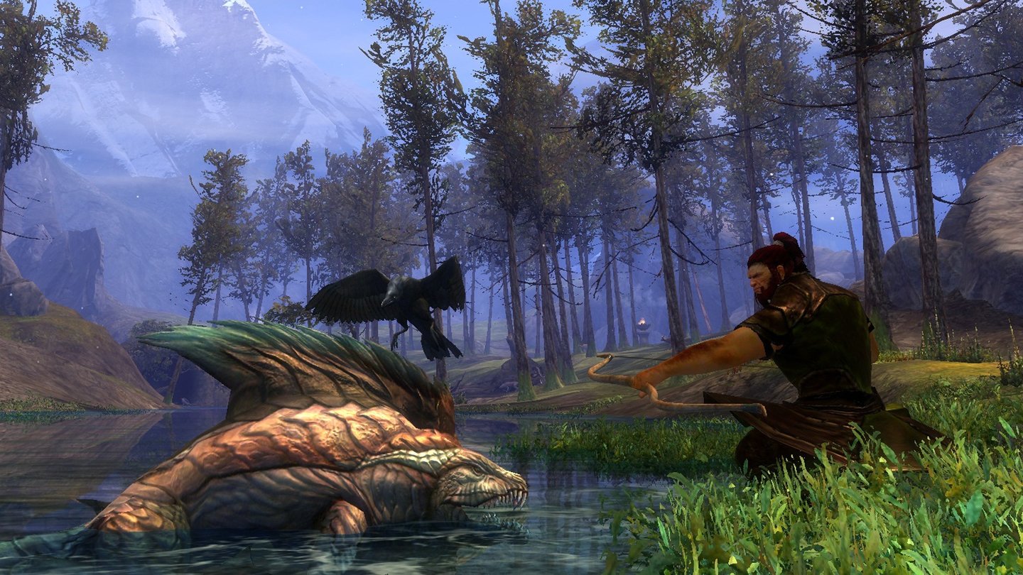 Guild Wars 2Die Norn sind sehr naturverbunden und gehen gerne auf die Jagd.