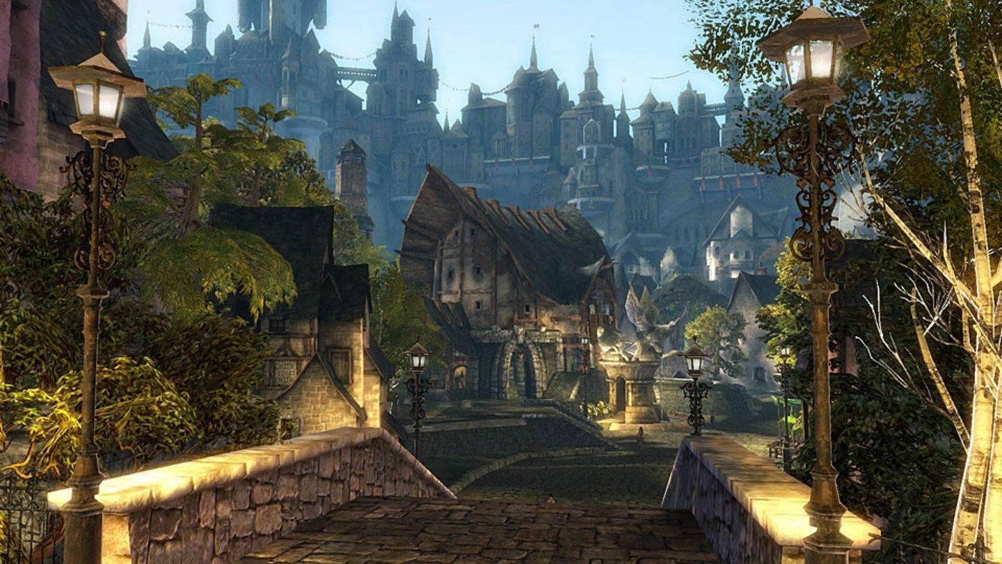 Guild Wars 2Jeder Charakter hat eine Heimatinstanz, die je nach der Auswahl in der Hintergrundgeschichte in der Hauptstadt seines Volkes liegt.