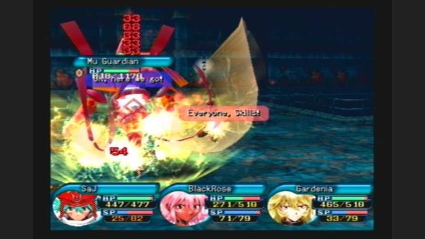 A fight in a dungeon