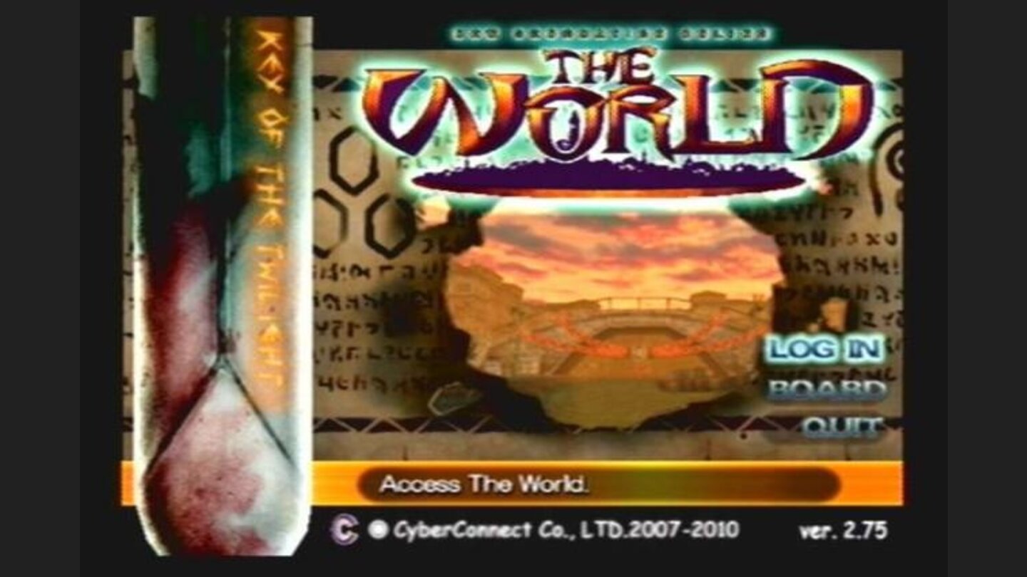 The World login Screen