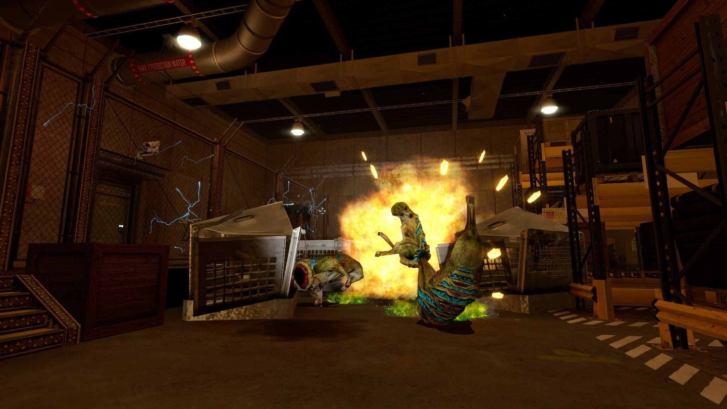 Black MesaDie Physik-Effekte der Source-Engine machen Black Mesa glaubwürdiger und kommen auch in einigen Rätseln zum Einsatz.