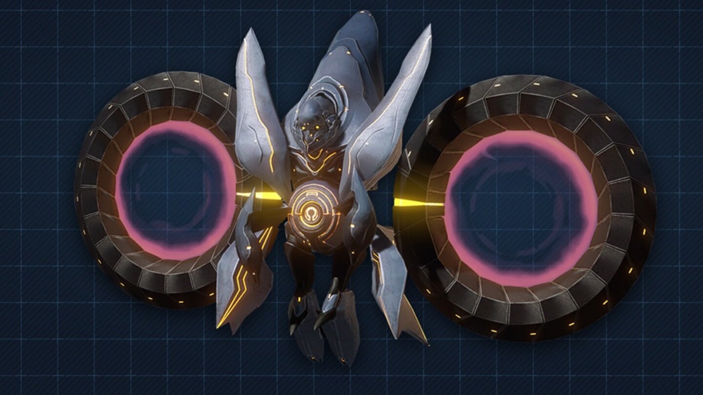 Halo 4 - Promethean WatcherDie schwebenden Promethean Watcher unterstützen die Knights und Crawlers aus der Luft. Sie heilen beschädigte Prometheans und erhöhen deren Kampfkraft. Mit einem Antigrav-Strahl können sie Granaten abfangen und auf den Werfer zurückschleudern.