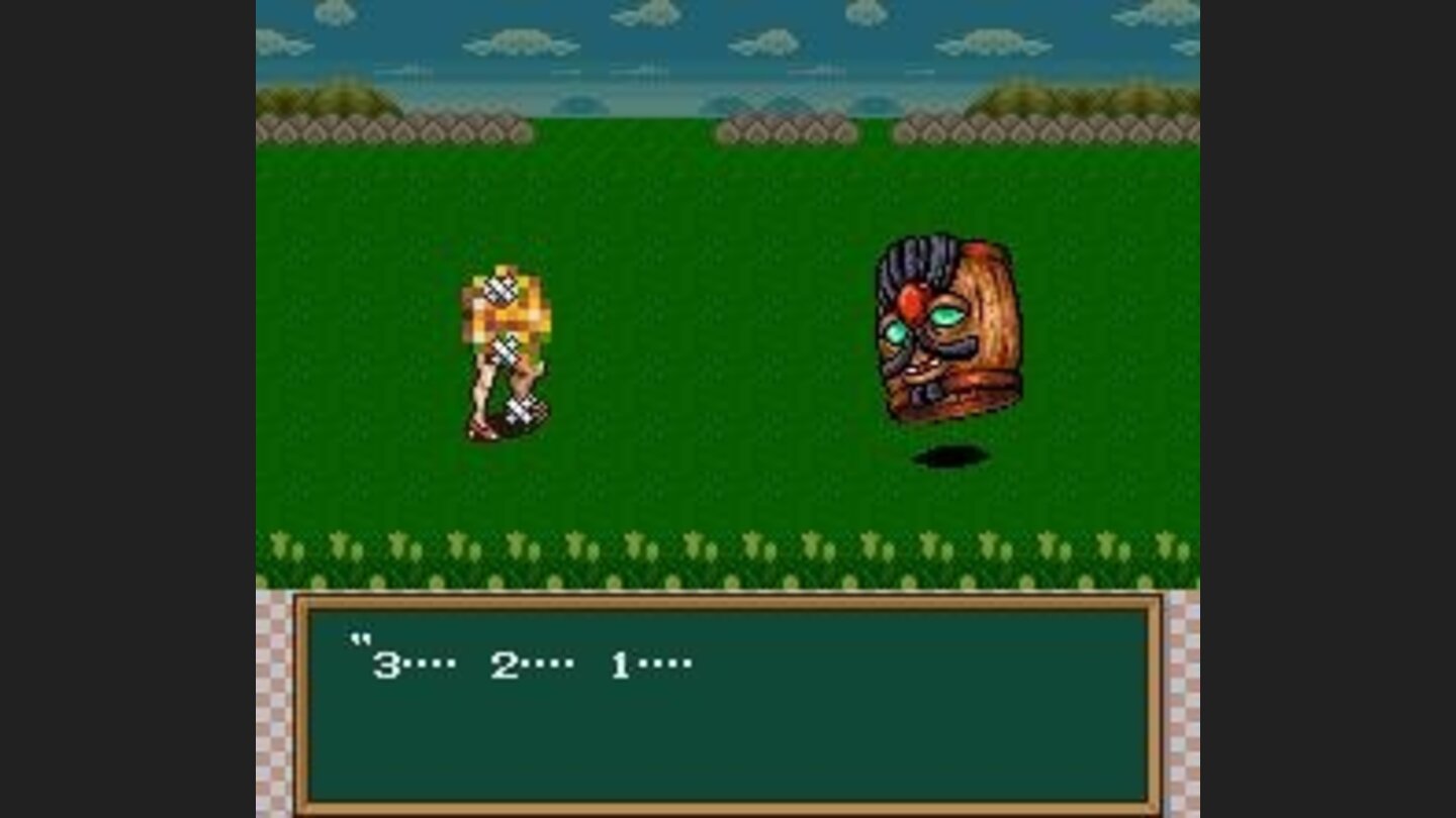 Battle between two egg monsters