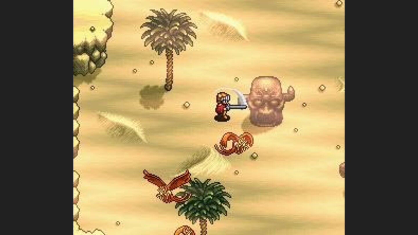 Hitting an innocent giant head in frustration