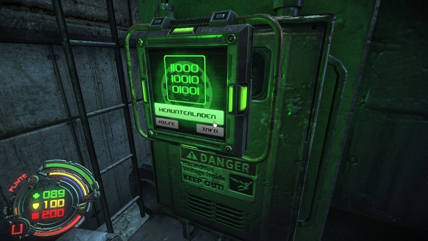 Hard ResetDie Art der Bedienung von Schaltern und Co. kennen wir so ähnlich schon aus Doom 3.