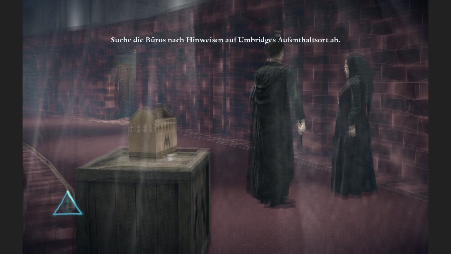 Harry Potter und die Heiligtümer des Todes - Part 1An der Kiste und den zwei Zauberern führt kein Weg vorbei, Harry muss sie weiträumig umlaufen, um seine Tarnung nicht zu gefährden.