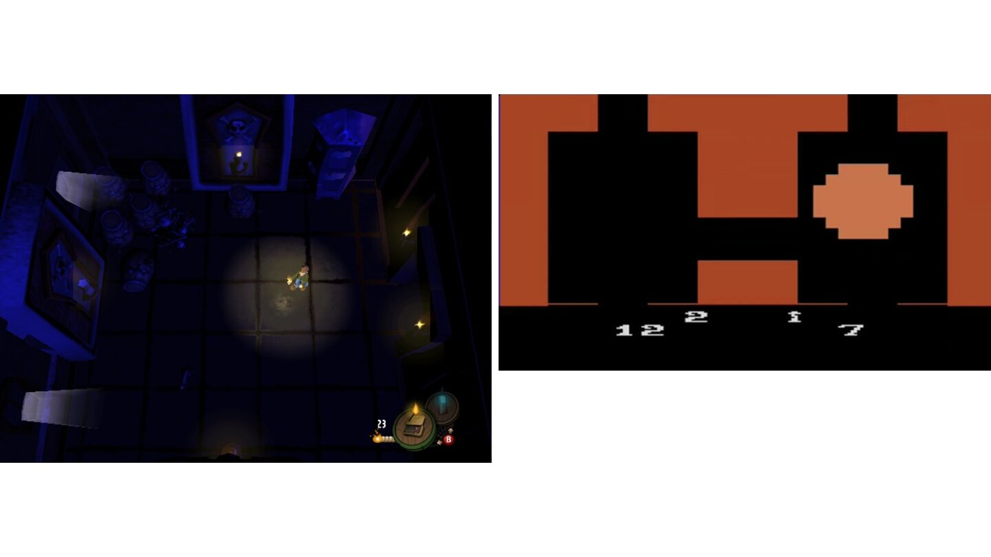 Haunted House - Bildervergleich: Original vs. Remake