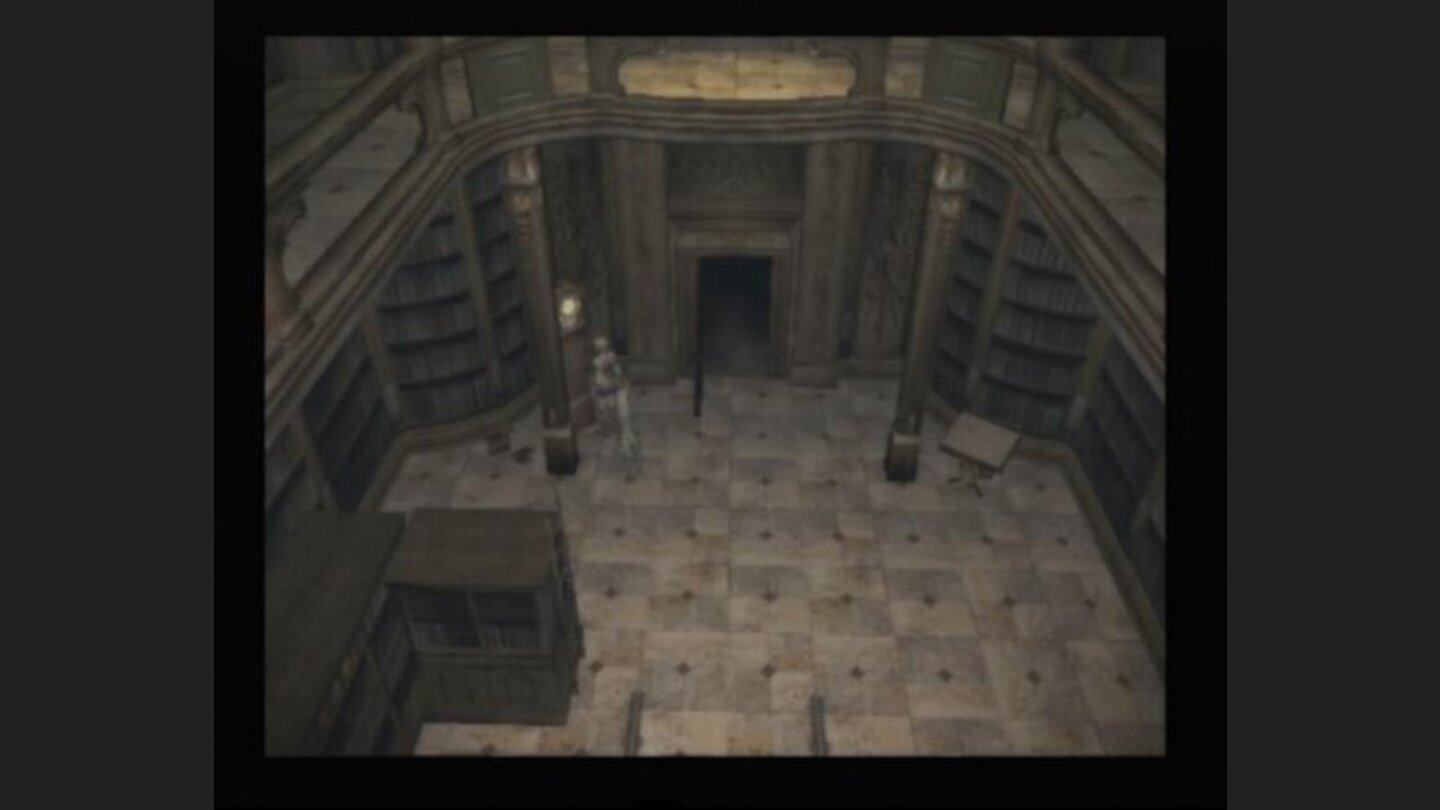 After solving the book puzzle in the library, the path to the projector room will open