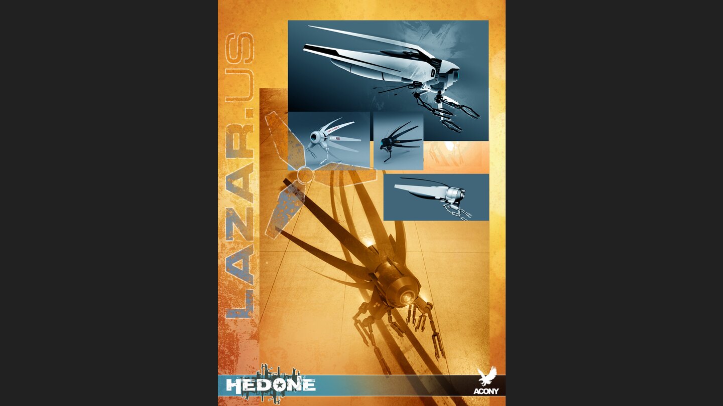 Hedone - Artworks und Konzeptzeichnungen