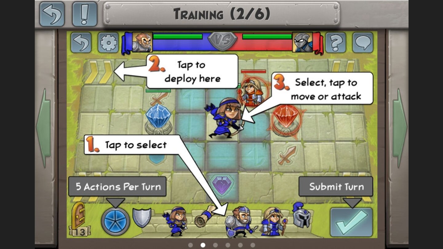 Hero AcademyDas Tutorial ist nicht der Rede wert, am meisten lernt man ohnehin direkt in den Kämpfen bei unzähligen Niederlagen.