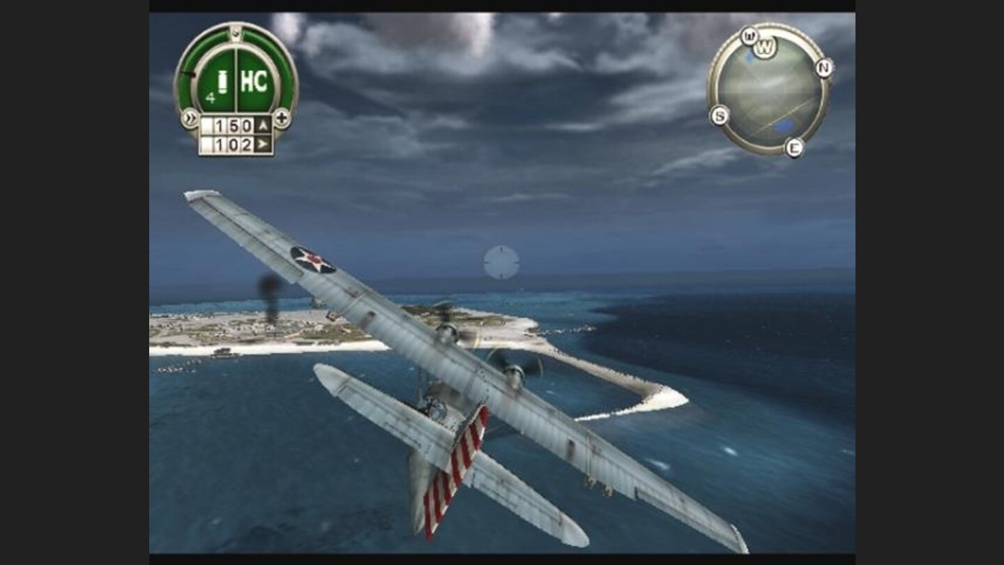 Catalina plying past Midway