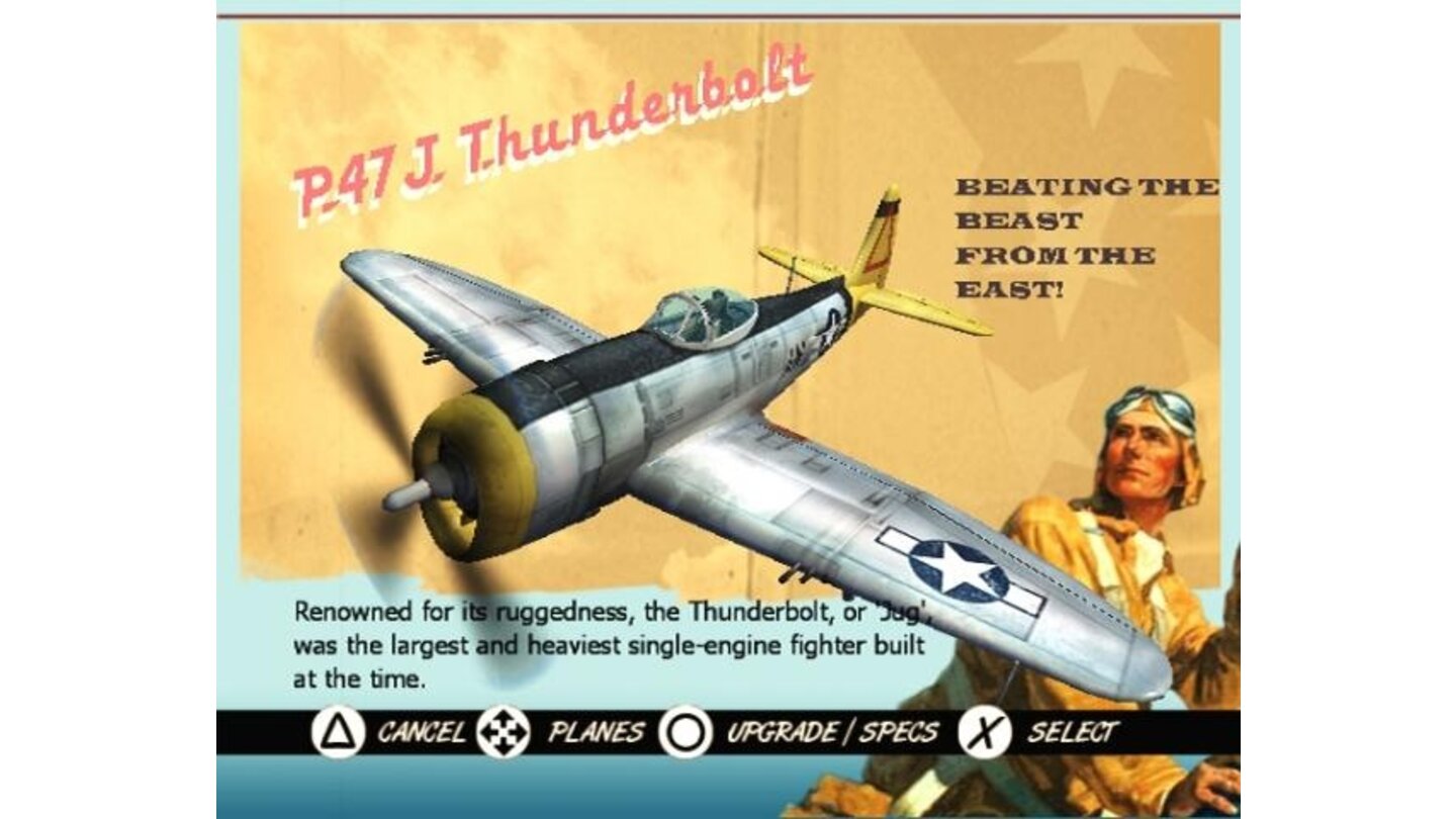 Plane select - Thunderbolt P-47J