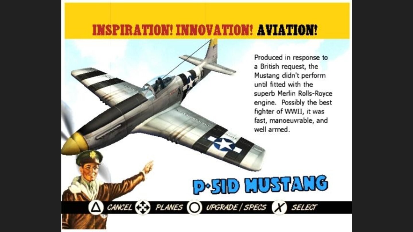 Plane select - P-51D Mustang