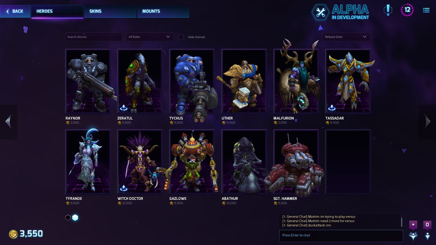 Heroes of the Storm
… wie auch Raynor, Zeratul und Uther.