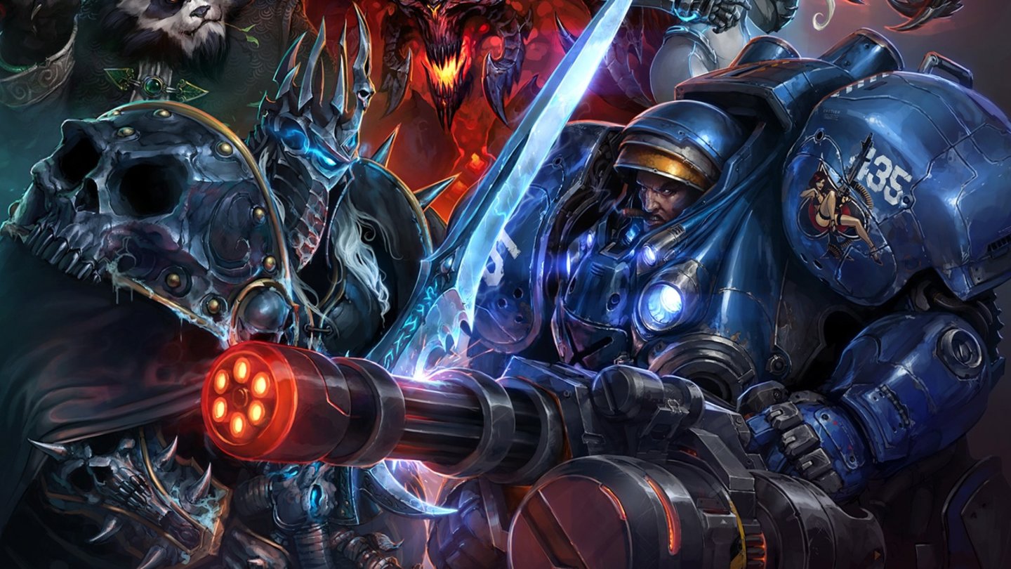 Heroes of the Storm (2015)Mit Heroes of the Storm stößt Blizzard kommerziell in das Moba-Genre vor, das seinerzeit durch kostenlose Mods für die Blizzard-Titel Starcraft und Warcraft 3 entstand. Wie Hearthstone setzt es auf ein Free2Play-Modell und verzichtet auf die reichhaltige Story, für die Blizzards frühere Spiele bekannt waren. Dafür will es deutlich zugänglicher werden als Konkurrenten wie League of Legends oder Dota 2. Und wir können endlich als Jim Raynor Diablo auf die Nase geben!