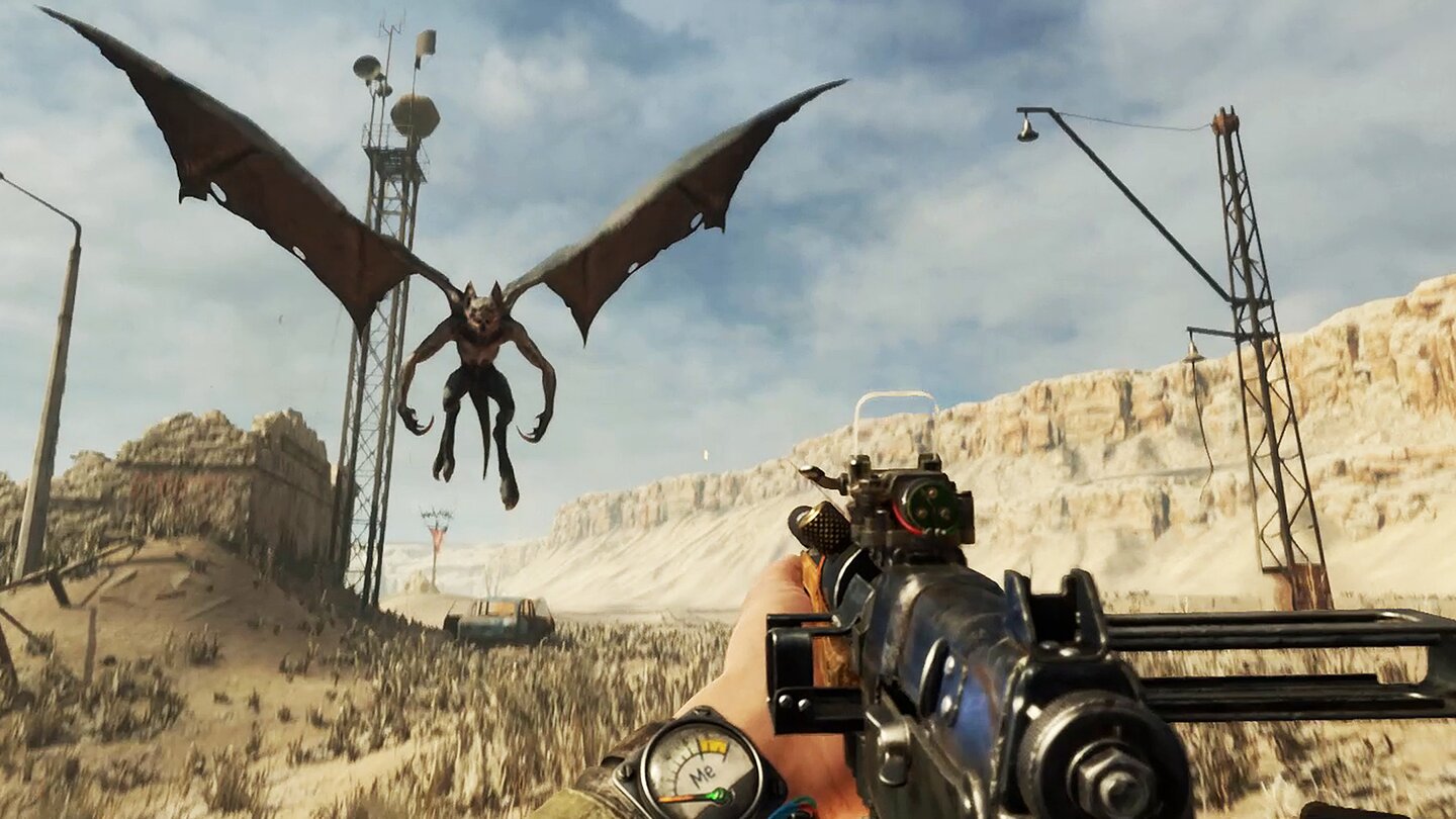 Endzeit: Als Überlebender kämpft ihr euch mit bester Post-Apokalypsen-Atmosphäre durch eine düstere und riesengroße Welt.