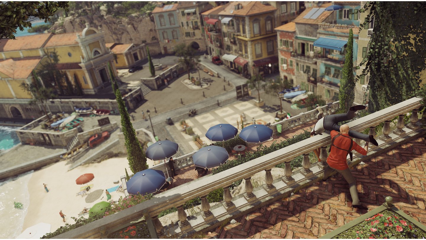 Hitman: Episode 2Diese italienischen Balkone sind so unsicher! Das muss man nur einmal stolpern und schon ist das Unglück passiert.