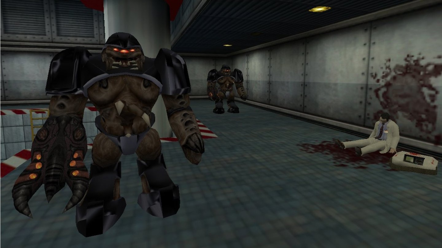 Half-Life Die Alien-Grunts tauchen erst später im Spiel auf.