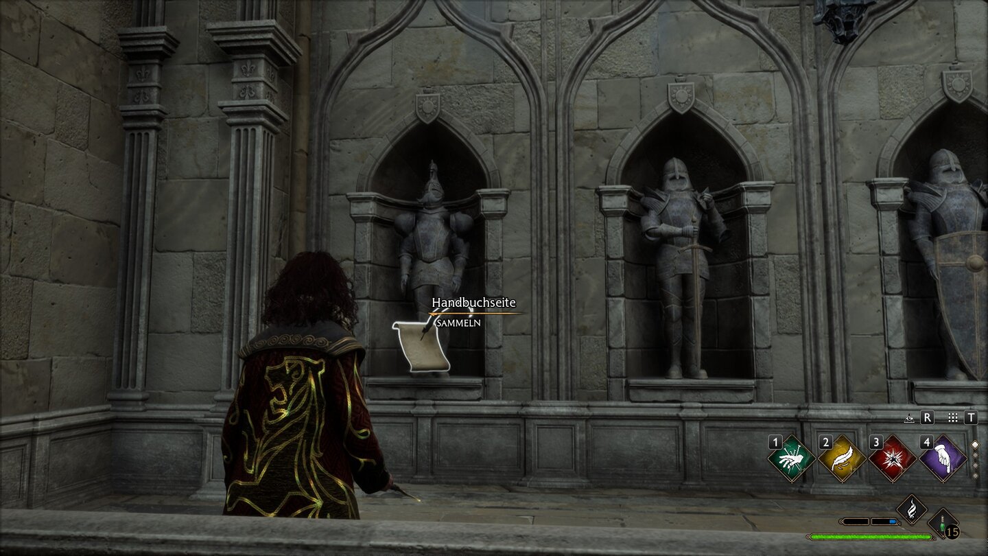 Hogwarts Legacy Revelio-Handbuchseiten 06 - Winkender Ritter