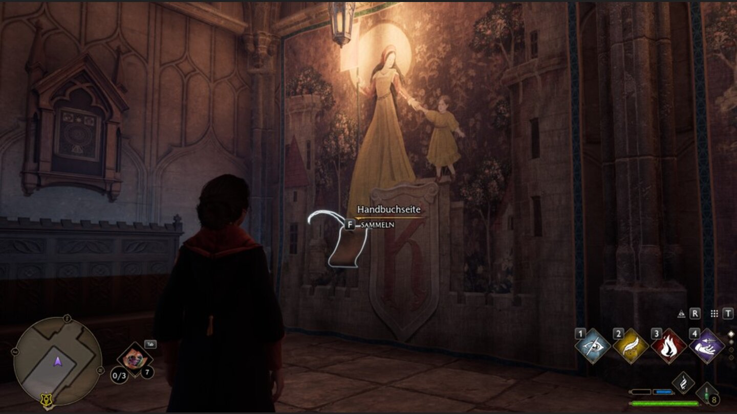 Hogwarts Legacy RevelioHandbuchseiten Glockenturm