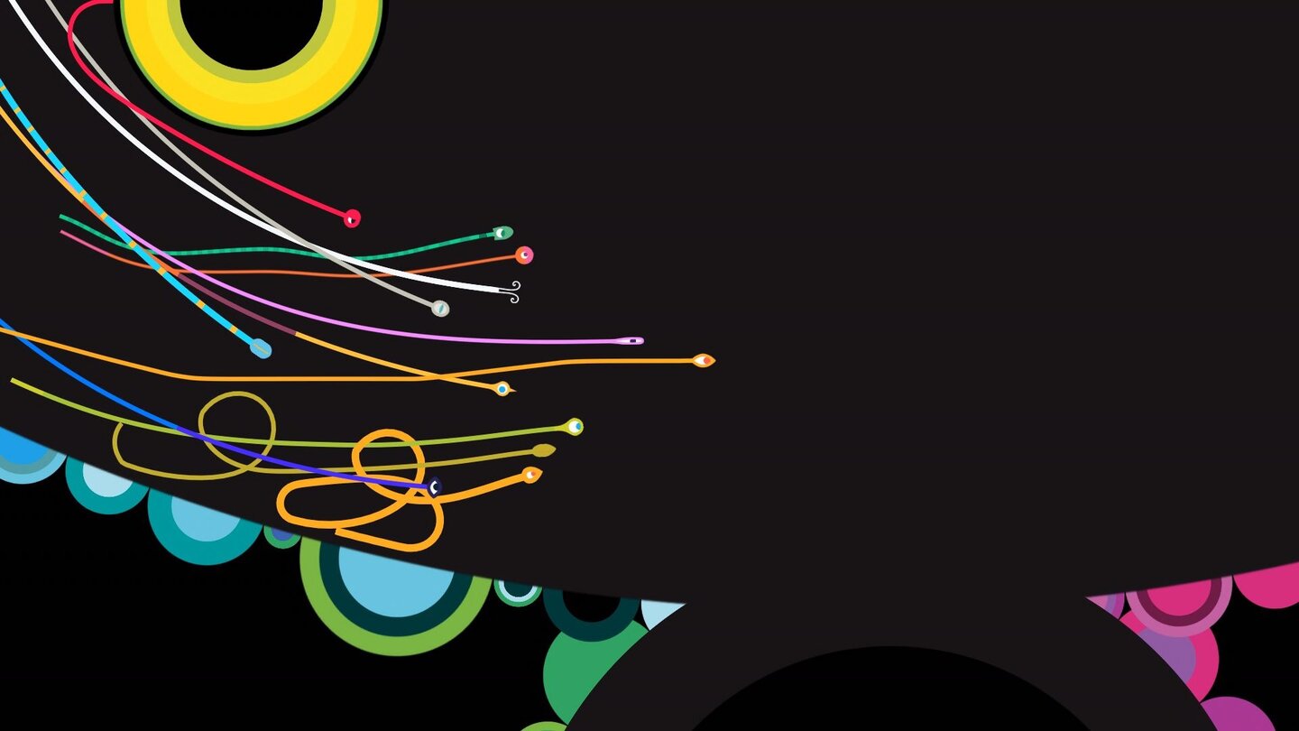 HohokumZu Beginn gibt es in Hohokum nichts anderes als unseren Wurm, der nach und nach von anderen verfolgt wird.