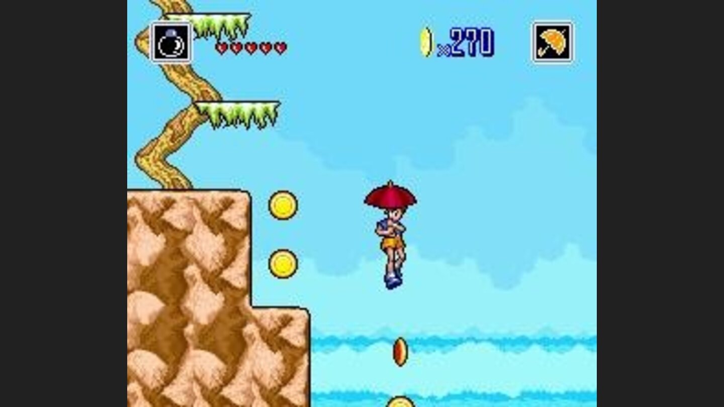 Using your umbrella to glide through air