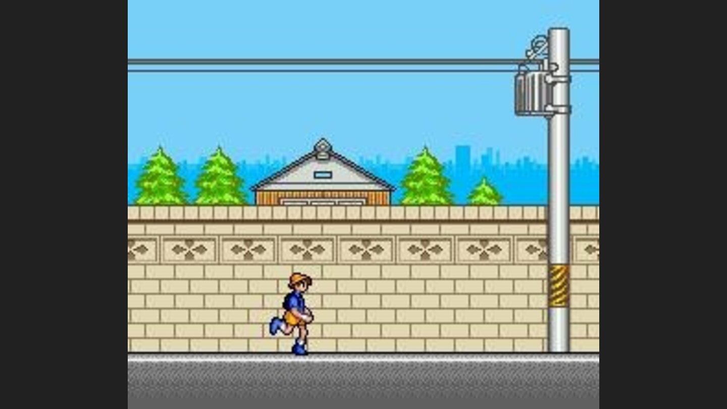 Running to the school, in our universe...