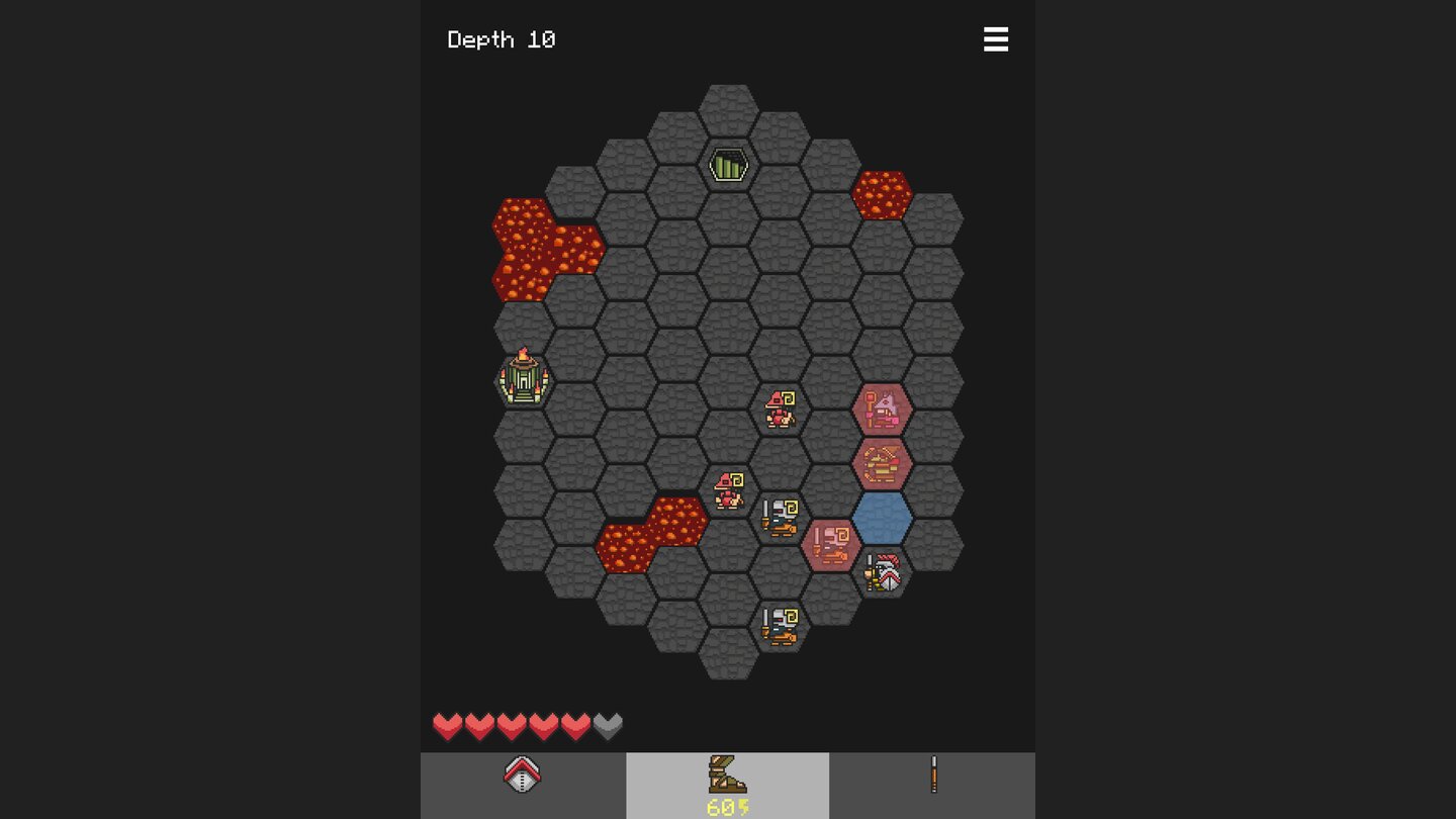 HopliteSpartanisches Navigationssystem: Hier lassen wir uns die Auswirkungen unseres Zuges vorab anzeigen - dank Upgrades bohrt sich unser Speer gleich durch zwei Feinde, während wir im Vorbeizug einem Dritten das Leben nehmen.