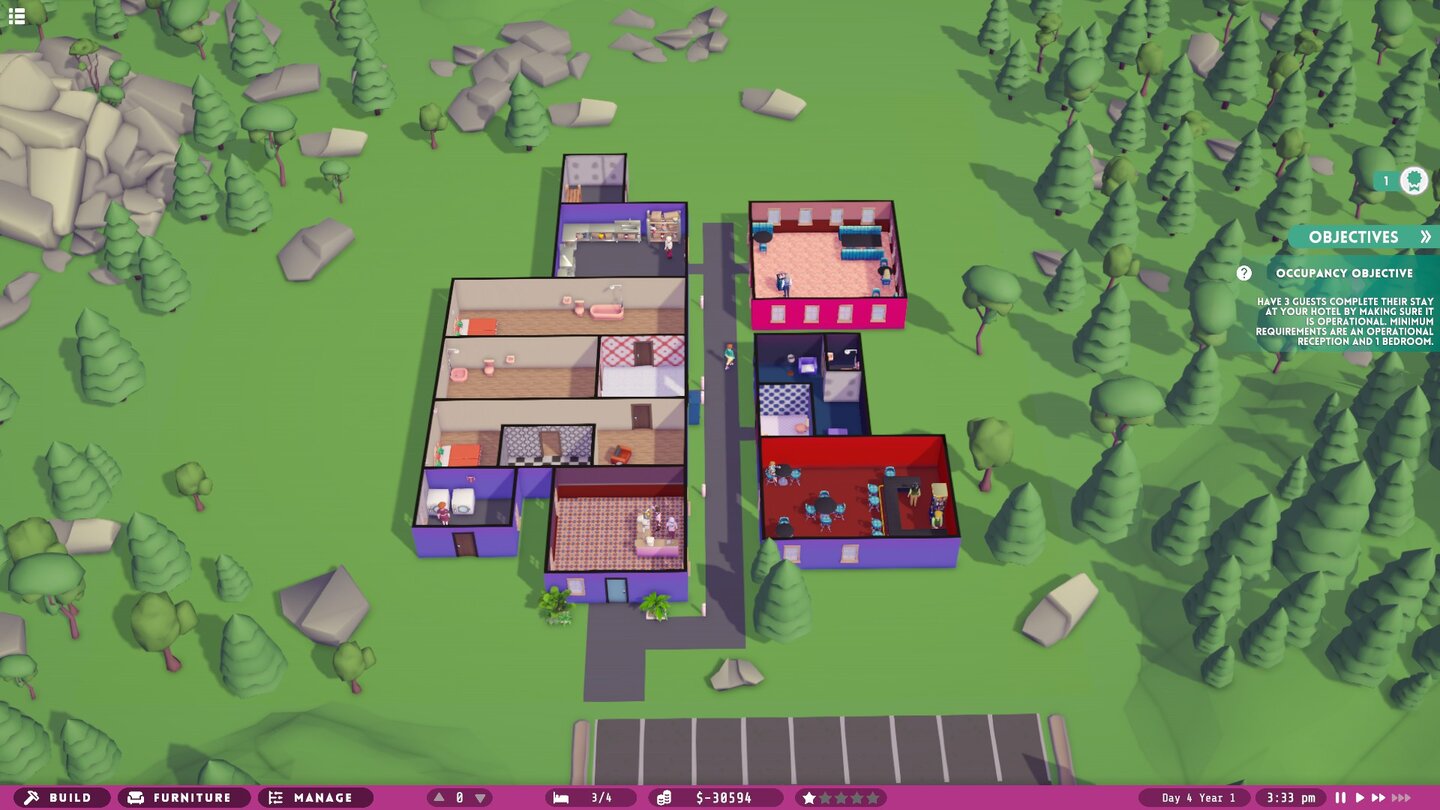 Hotel MagnateScreenshots aus der Steam-Demo