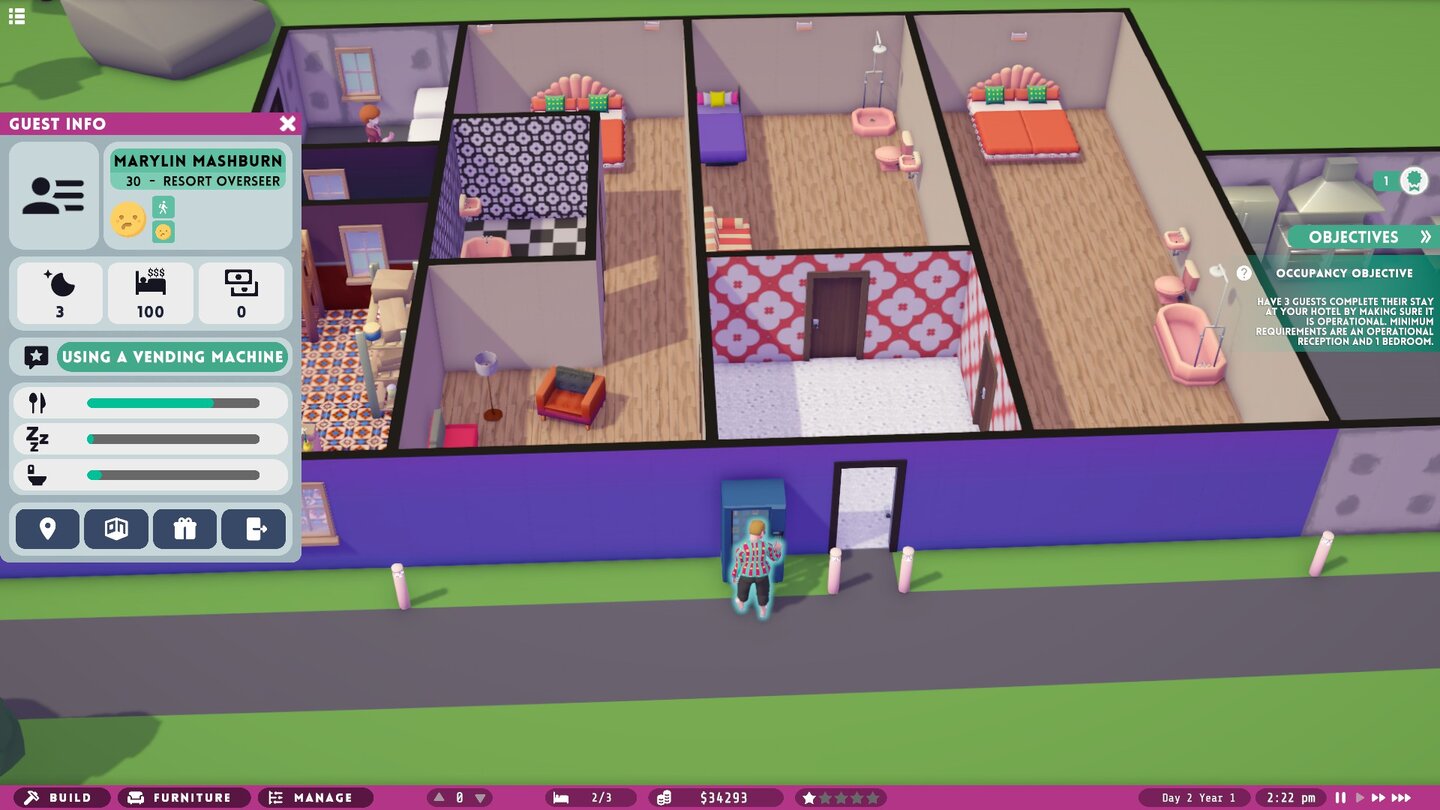 Hotel MagnateScreenshots aus der Steam-Demo