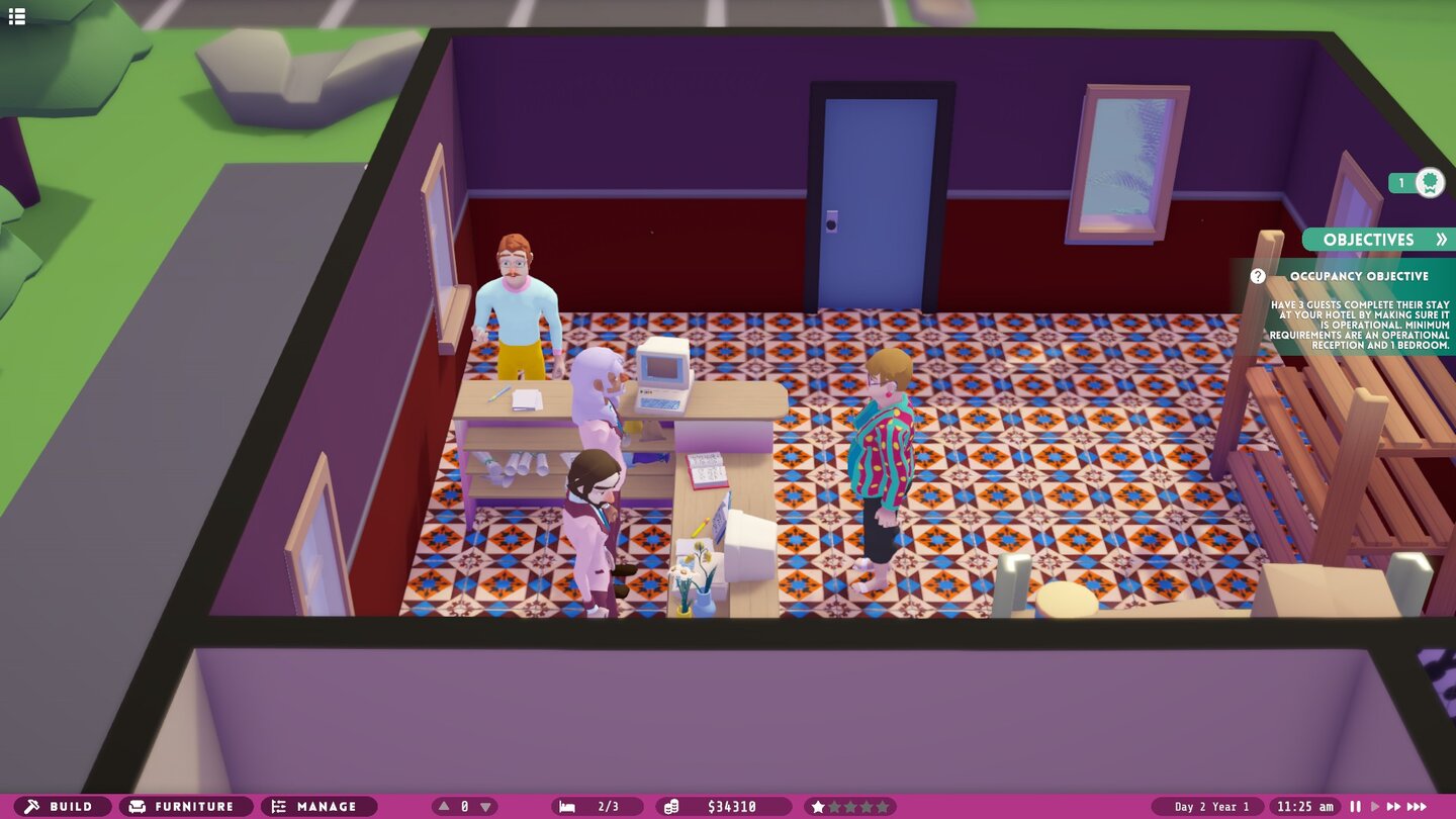 Hotel MagnateScreenshots aus der Steam-Demo