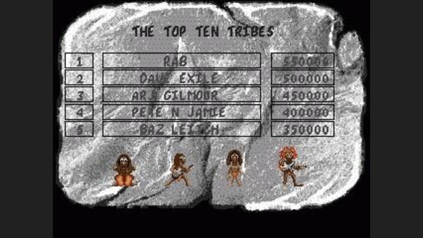 Top ten screen