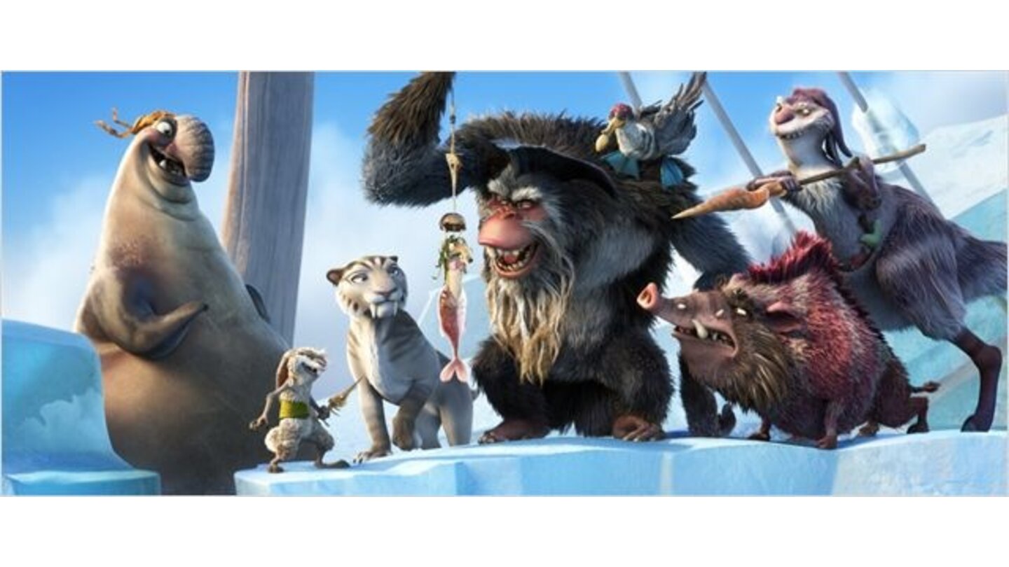 Ice Age 4: Voll verschobenMit der Piraten-Meute rund um den Affen-Kapitän kommen eine ganze Menge neue Charaktere hinzu.