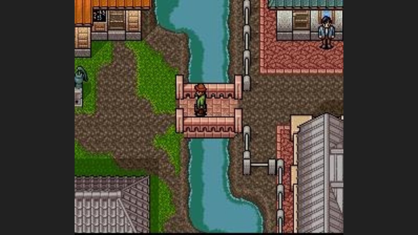 Crossing a bridge to the western part of the city