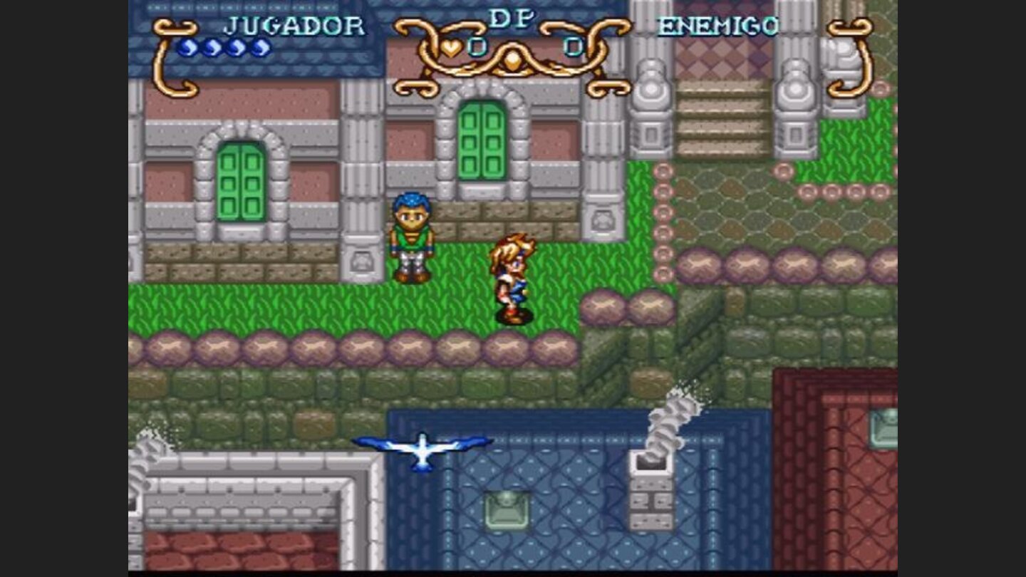 Realistic effects: smoke rises from the chimneys, birds are flying around