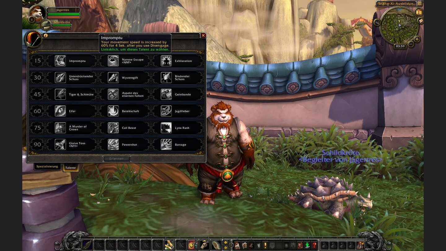 Impromptu - Rückzug erhöht die Geschwindigkeit.