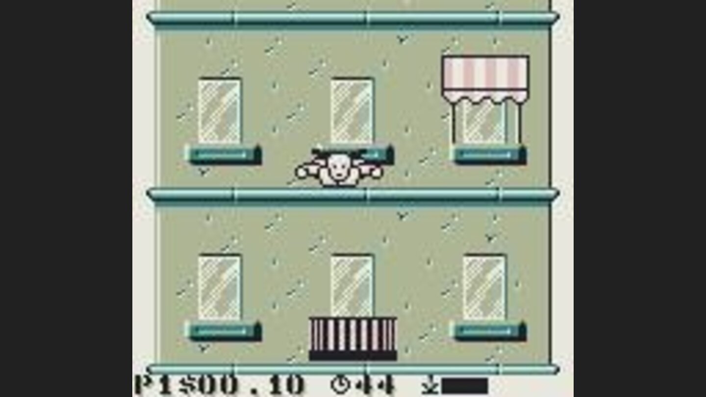 Slick jumps off the roof...