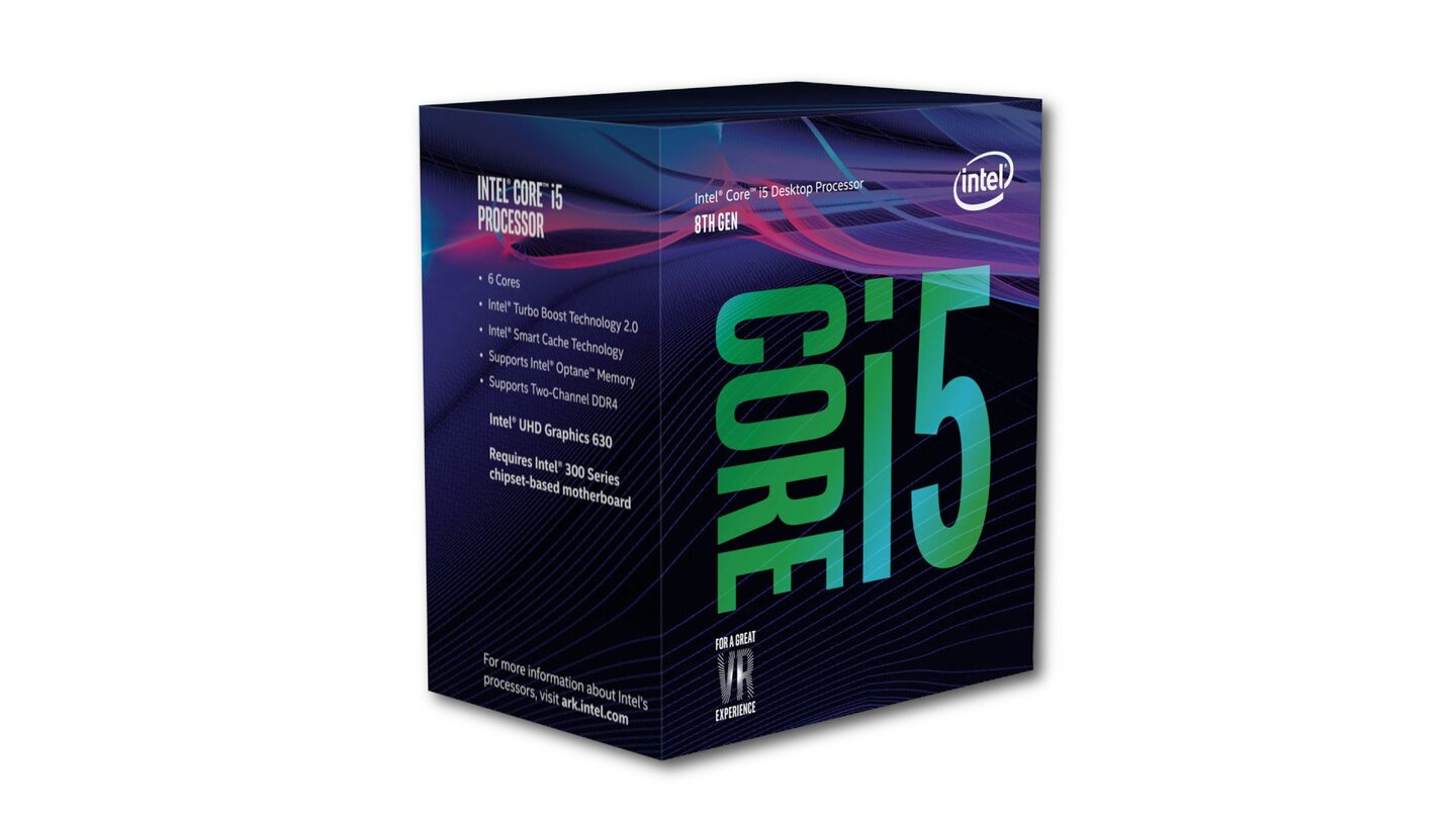 Intels Sechskerner Core i5 8400 wird durch die zusätzlichen zwei Kerne teilweise in die Leistungesregionen von i7-Prozessoren gehievt.