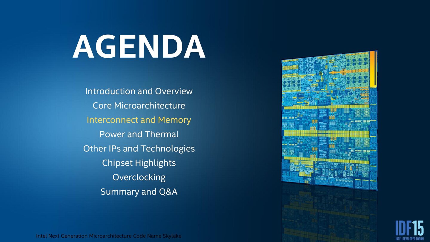 Intel Skylake – Präsentation vom IDF 2015